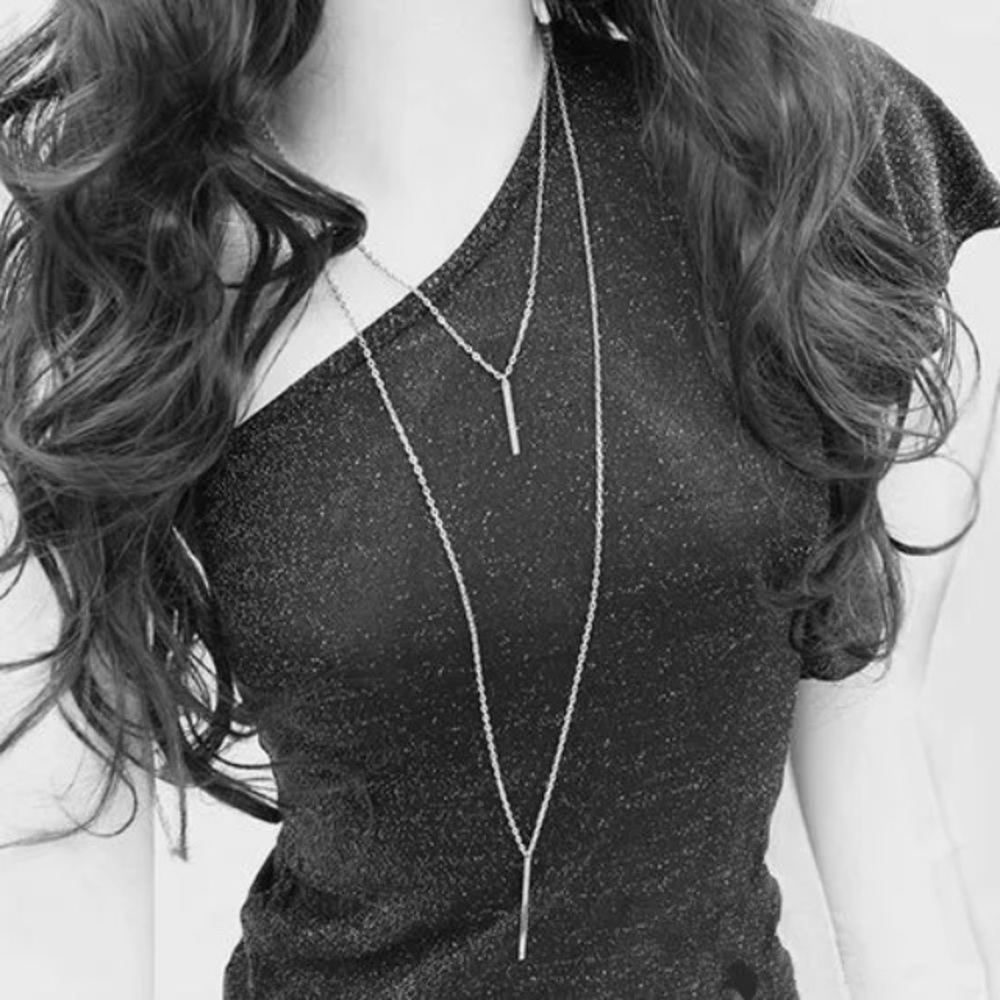MORE COMING Gold Plated Double Layer Necklace - Picture 7 of 8